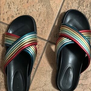 AEROSOLES Women's Rainbow Slide Sandals